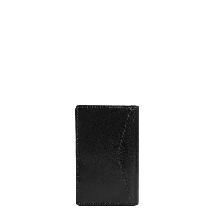 10 Slots Leather Card Case - Black