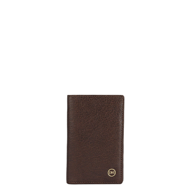 Multi Slot Leather Card Case - Brown