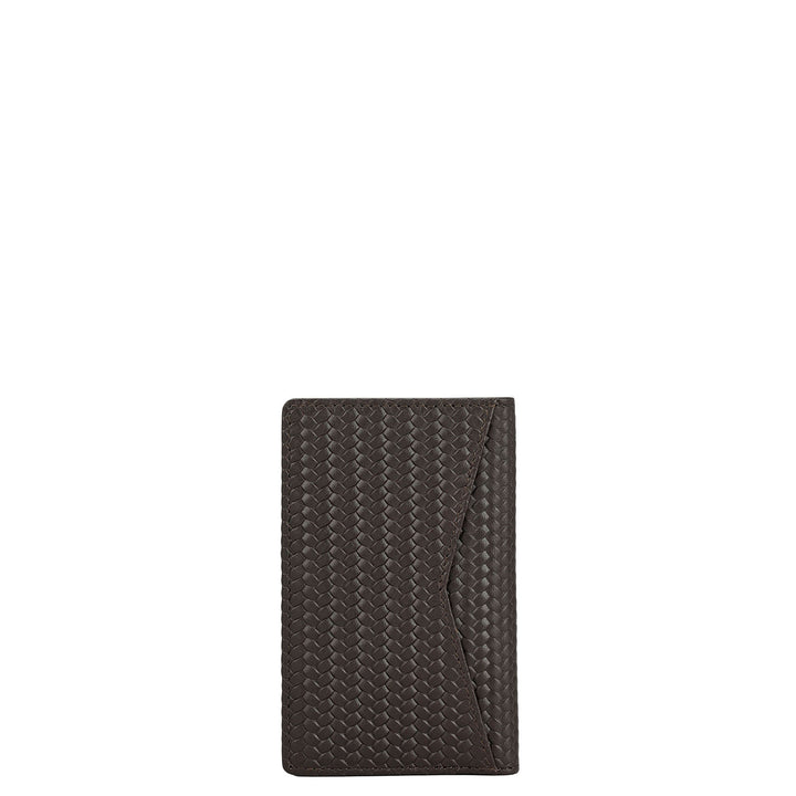 Multi Slot Leather Card Case - Brown