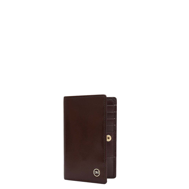 10 Slots Leather Card Case - Brown