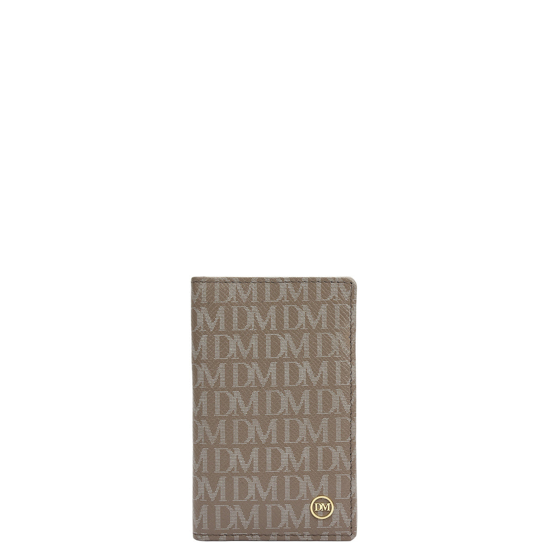 Multi Slot Leather Card Case - Smoke Grey