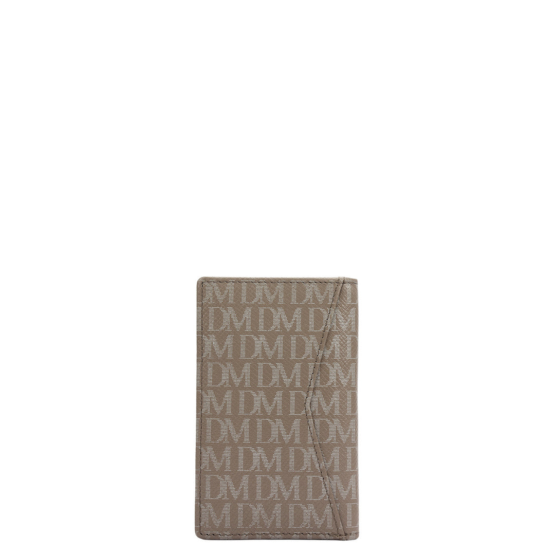 Multi Slot Leather Card Case - Smoke Grey