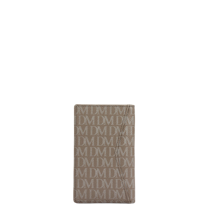 Multi Slot Leather Card Case - Smoke Grey
