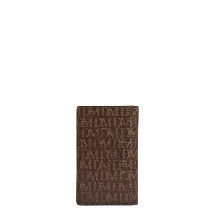 Multi Slot Leather Card Case - Walnut