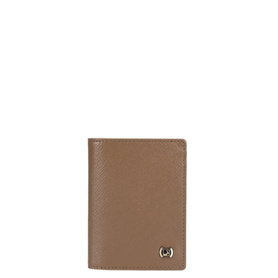 Franzy Leather Card Case - Cafe