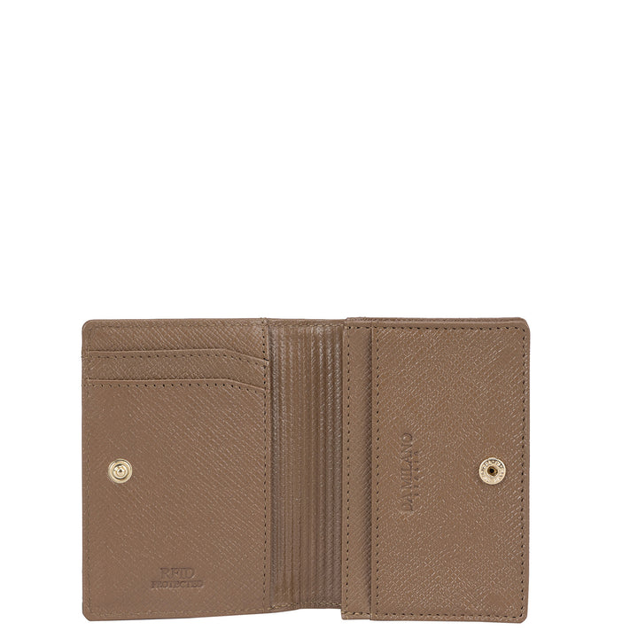 Franzy Leather Card Case - Cafe