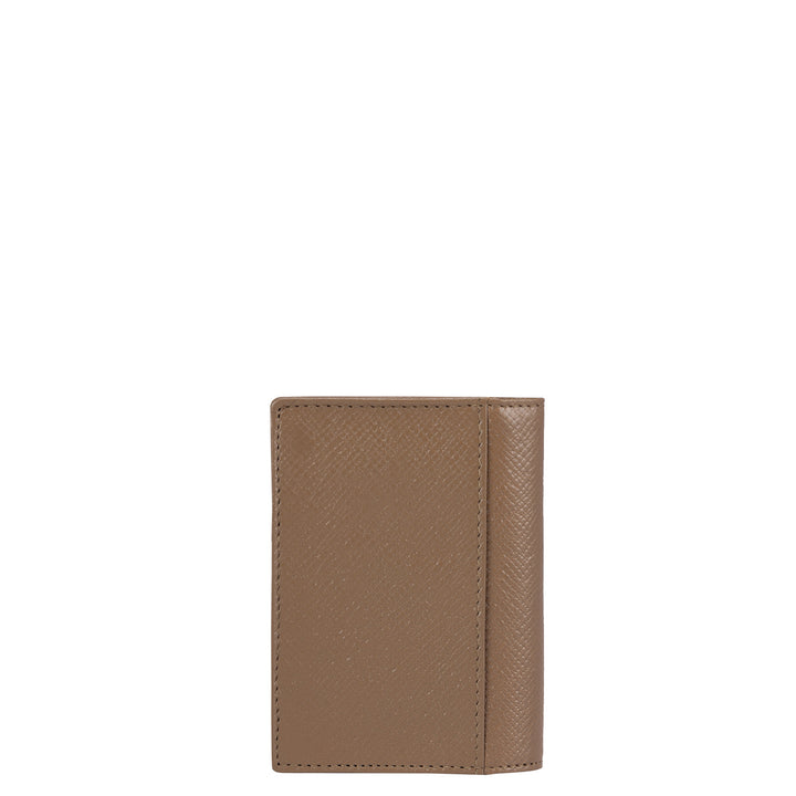 Franzy Leather Card Case - Cafe