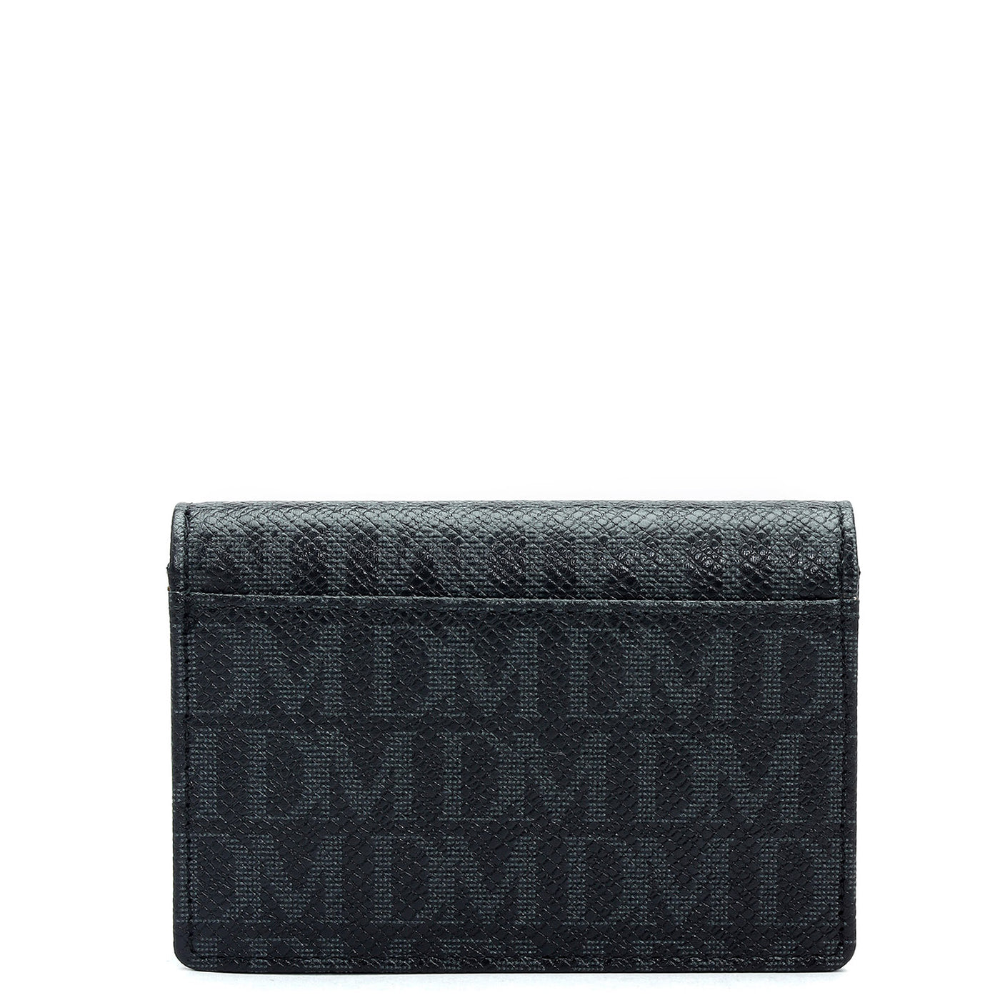 4 Slots Leather Card Case - Black