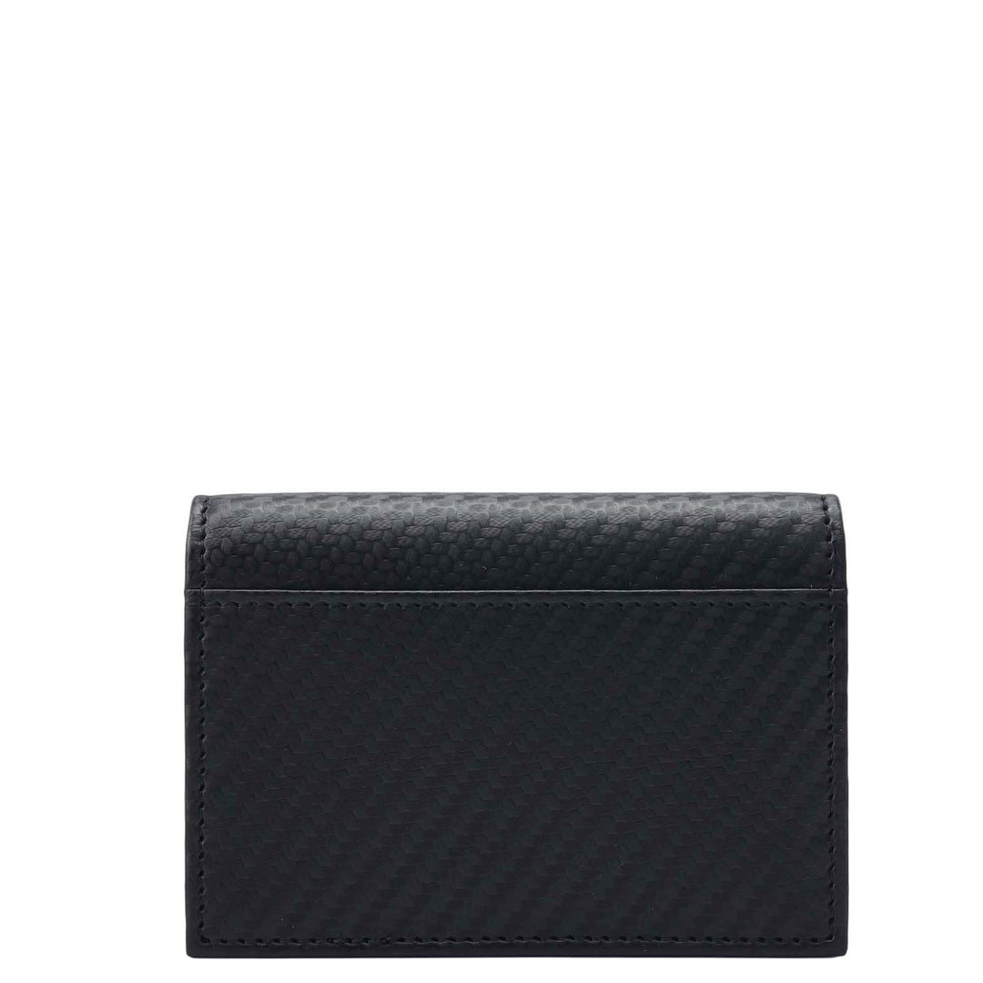 4 Slots Leather Card Case - Black