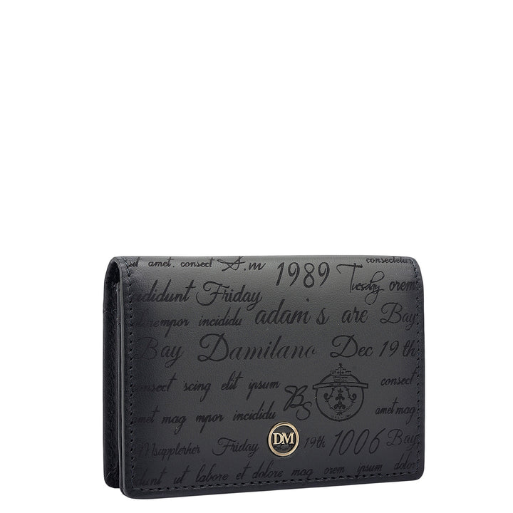 4 Slots Leather Card Case - Grey