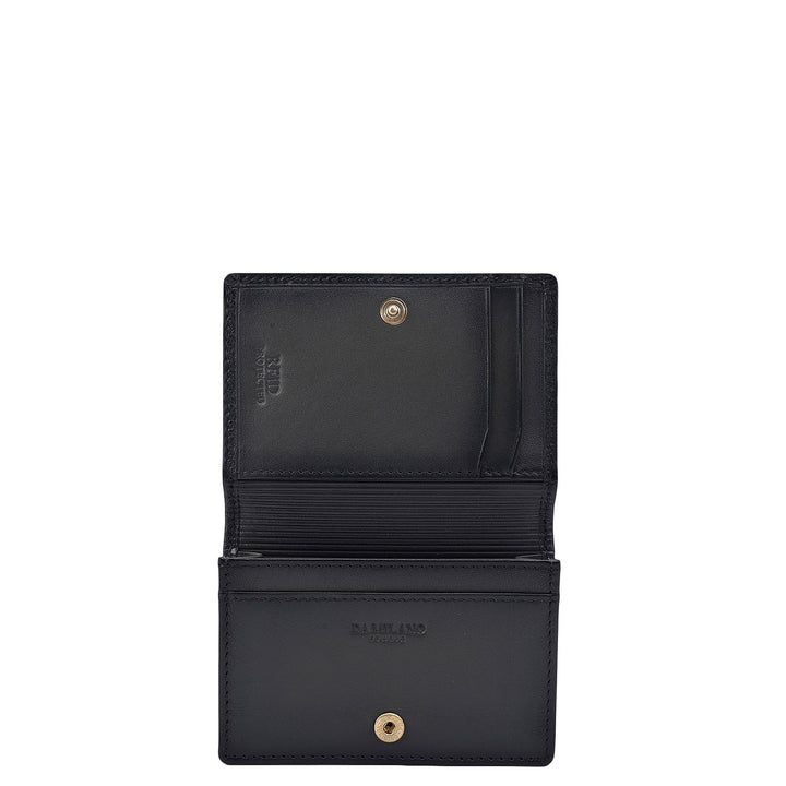 4 Slots Leather Card Case - Grey