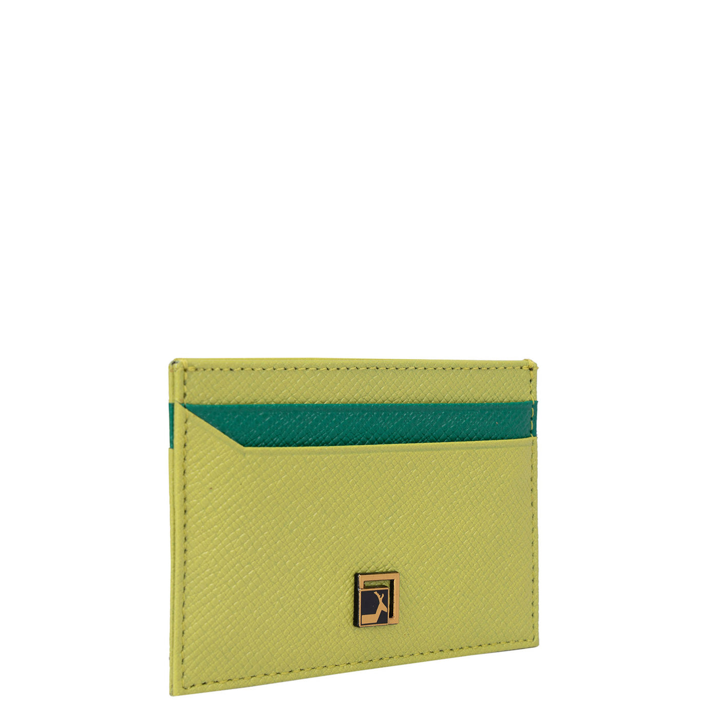 Franzy Leather Card Case - Lime