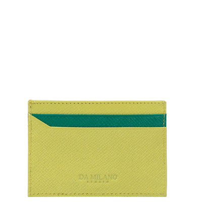 Franzy Leather Card Case - Lime