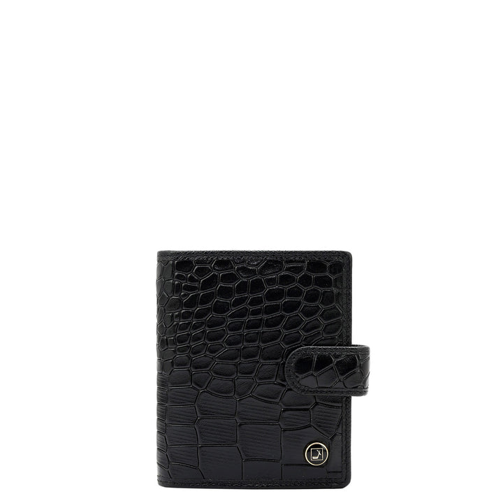 Multi Slots Leather Card Case - Black