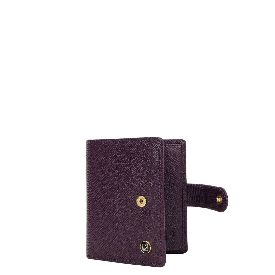 Multi Slot Leather Card Case - Grapevine