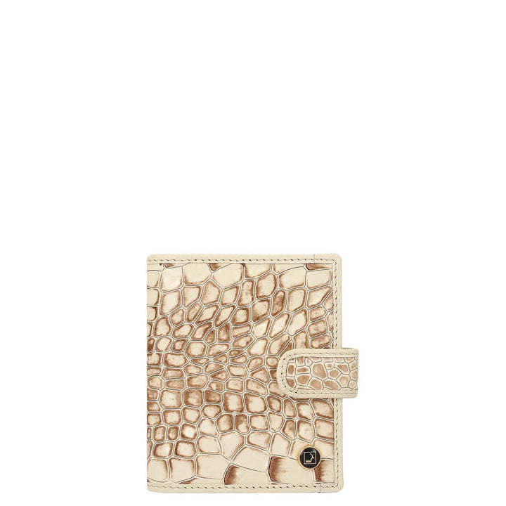 12 Slots Leather Card Case - White