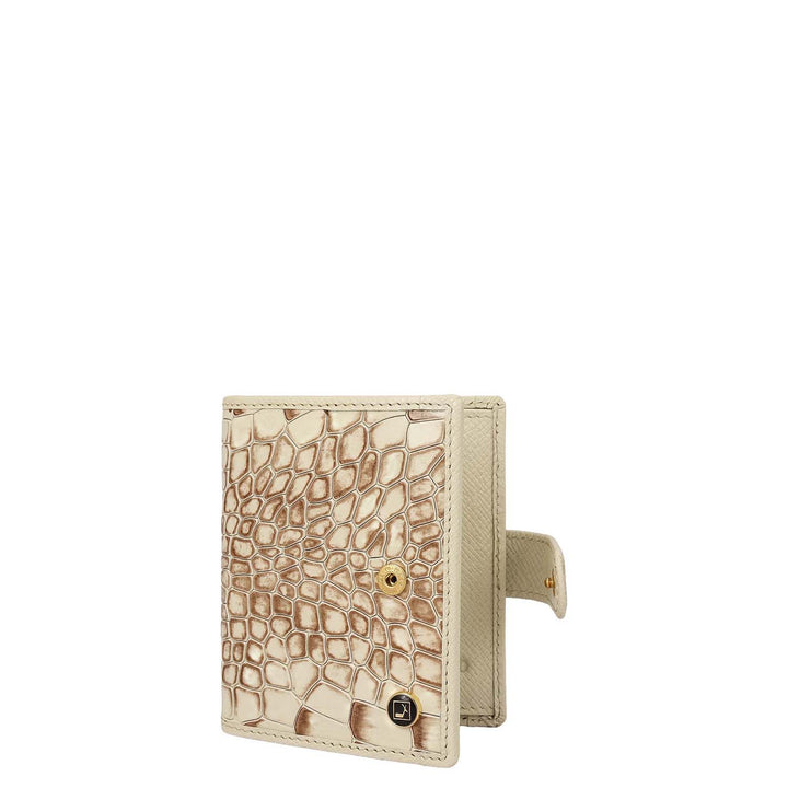 12 Slots Leather Card Case - White