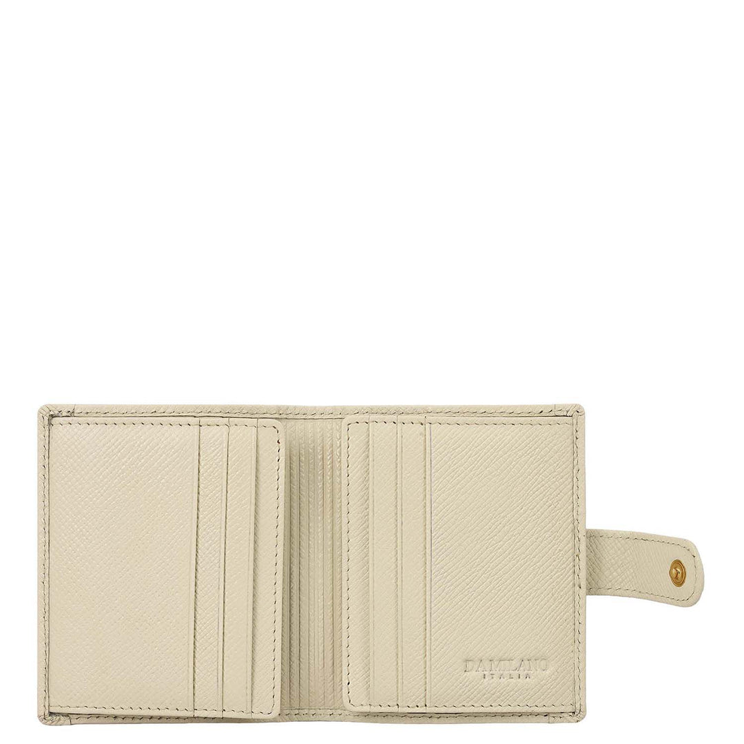 12 Slots Leather Card Case - White