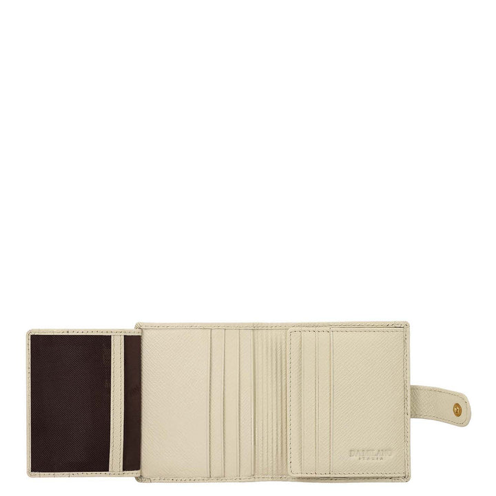 12 Slots Leather Card Case - White