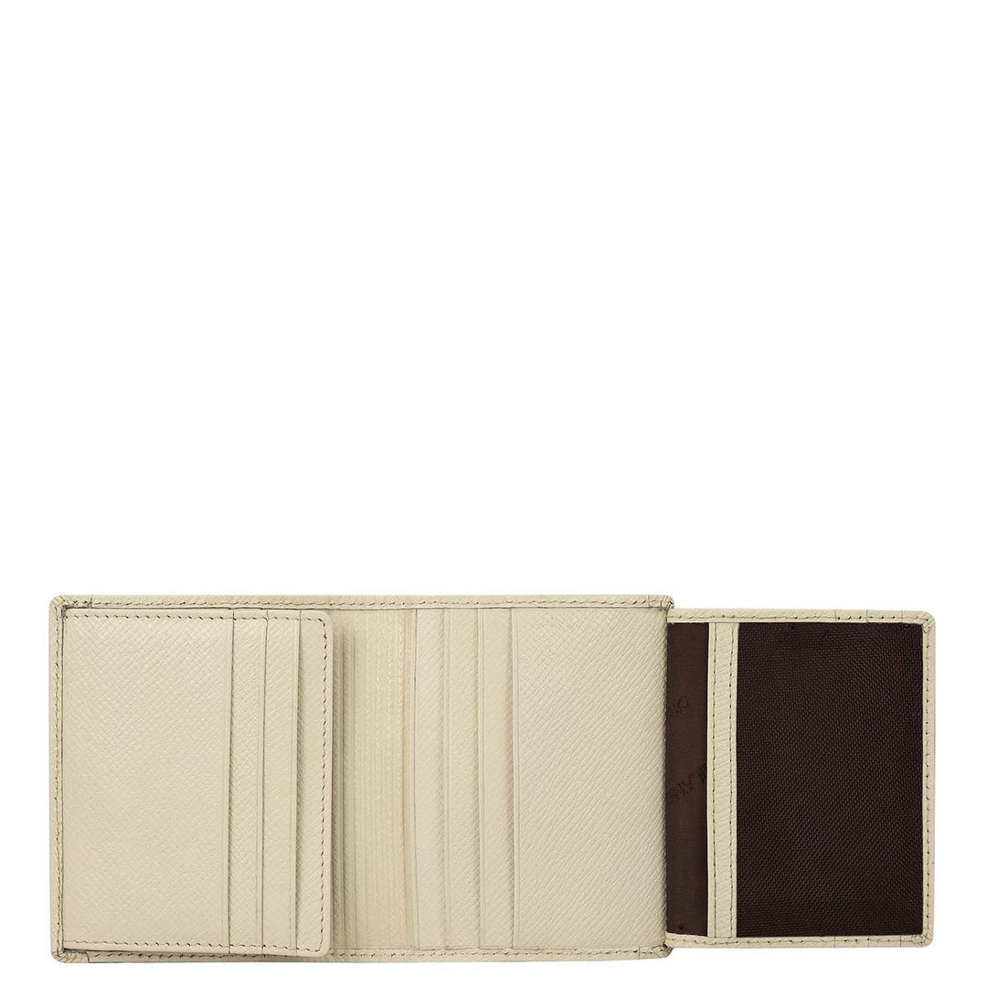 12 Slots Leather Card Case - White