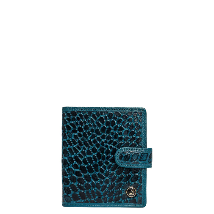 Multi Slots Leather Card Case - Teal