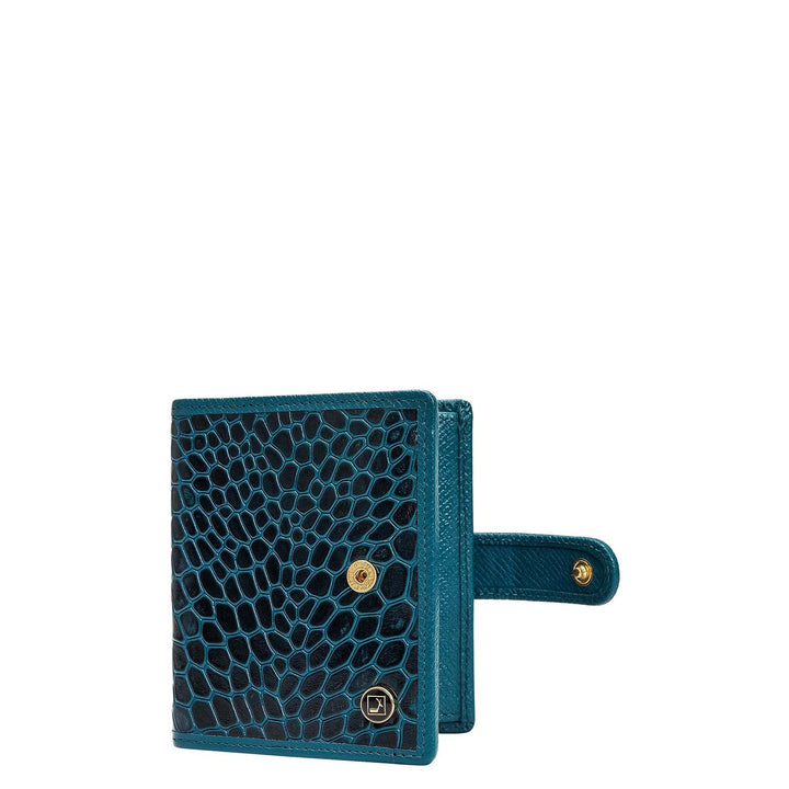 Multi Slots Leather Card Case - Teal
