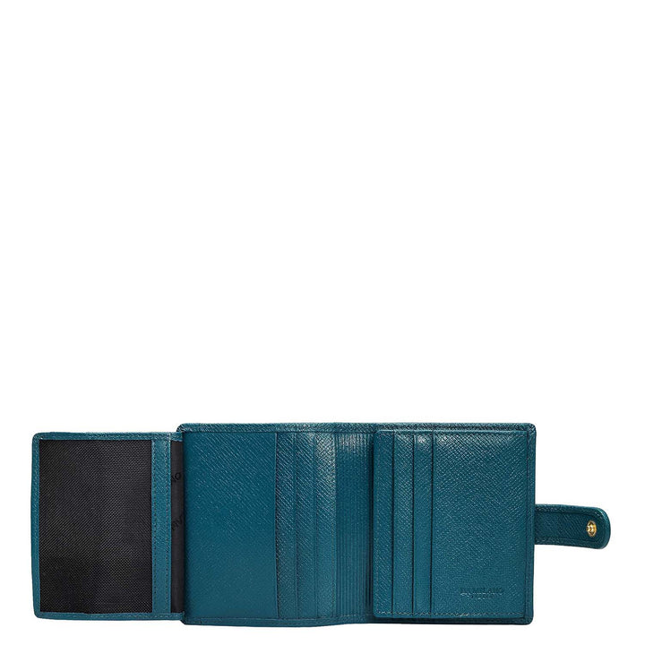 Multi Slots Leather Card Case - Teal