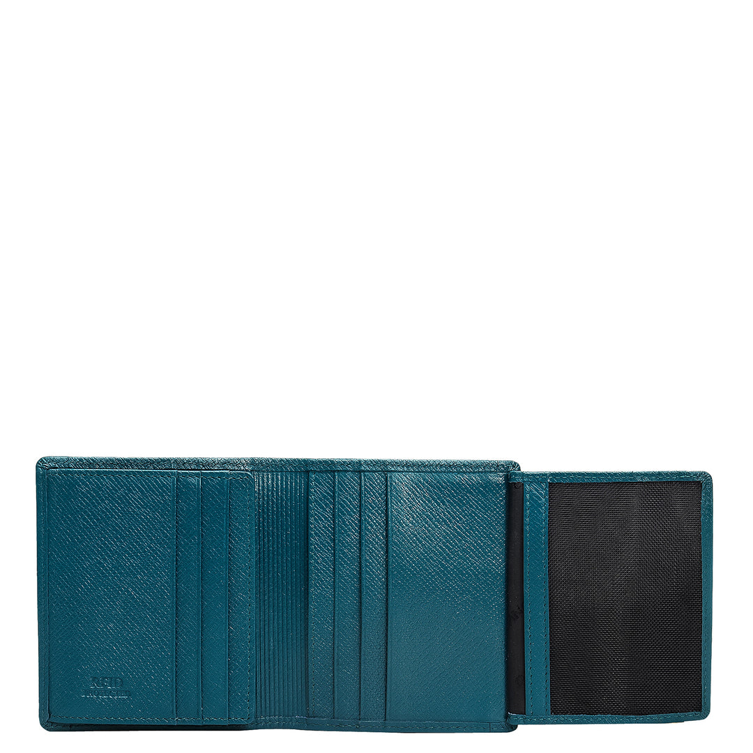 Multi Slots Leather Card Case - Teal