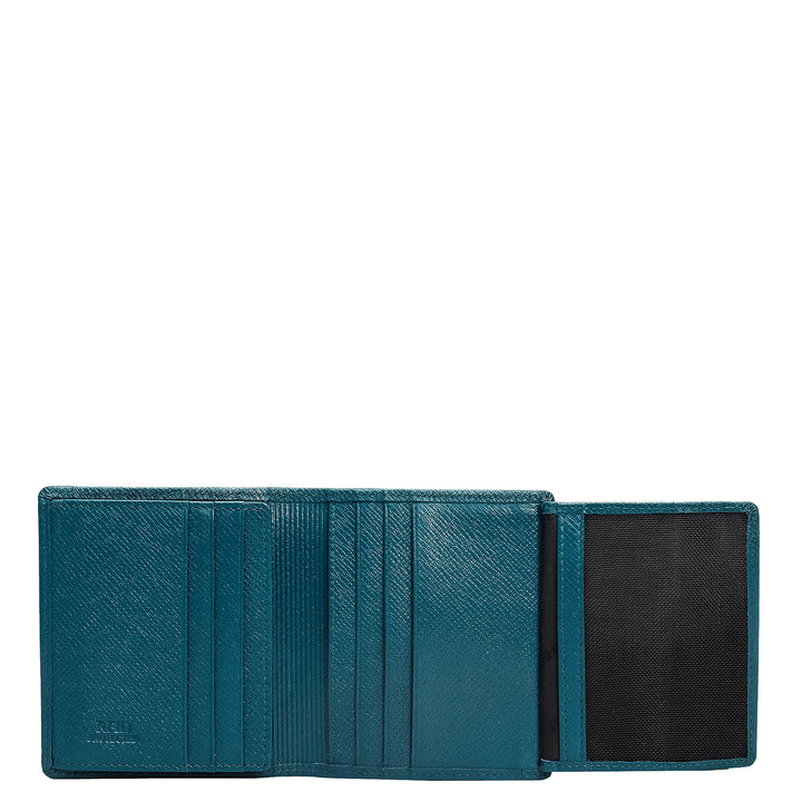 Multi Slots Leather Card Case - Teal