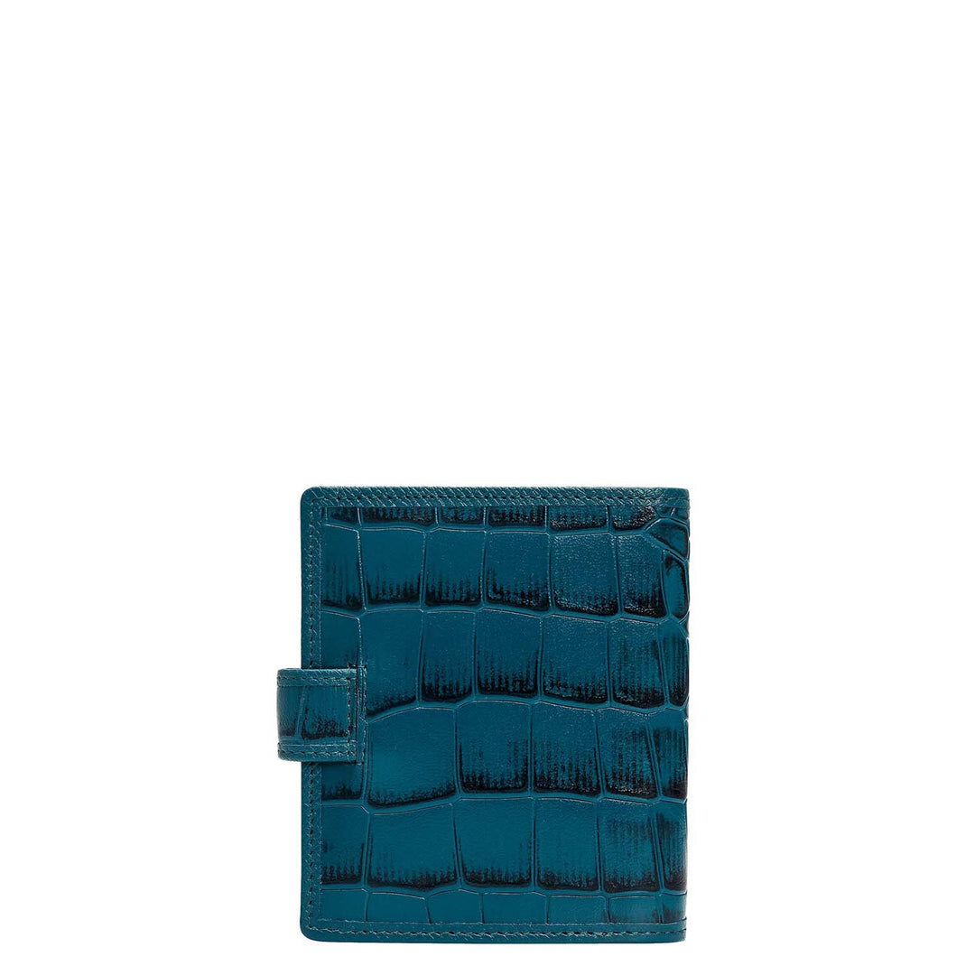 Multi Slots Leather Card Case - Teal