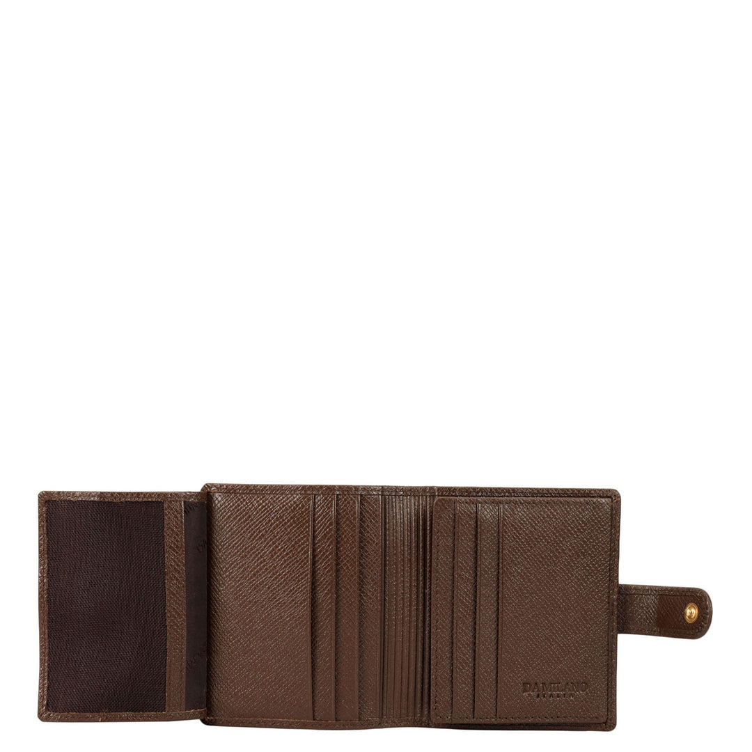 Multi Slot Leather Card Case - Walnut