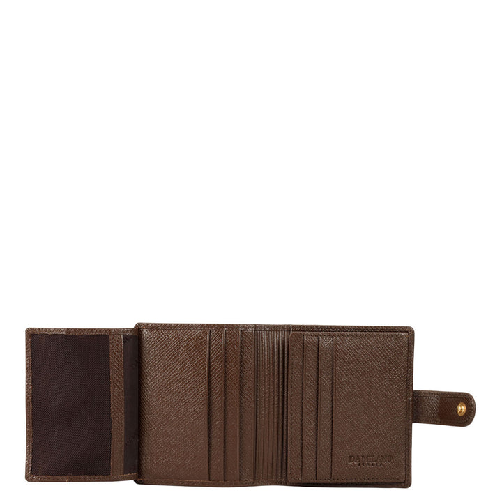 Multi Slot Leather Card Case - Walnut