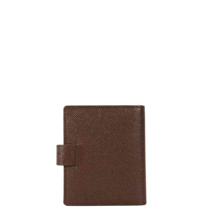 Multi Slot Leather Card Case - Walnut