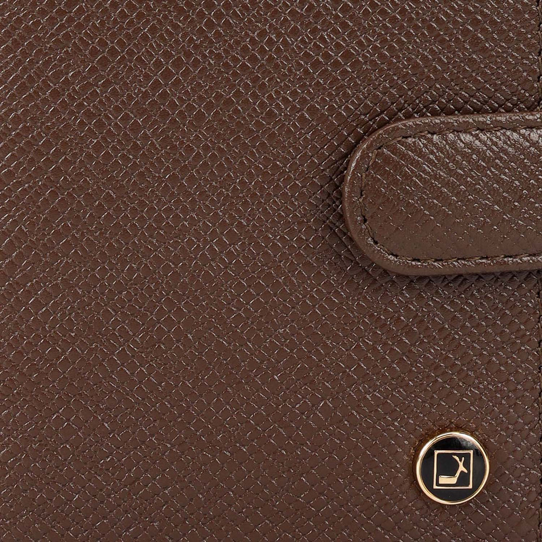 Multi Slot Leather Card Case - Walnut