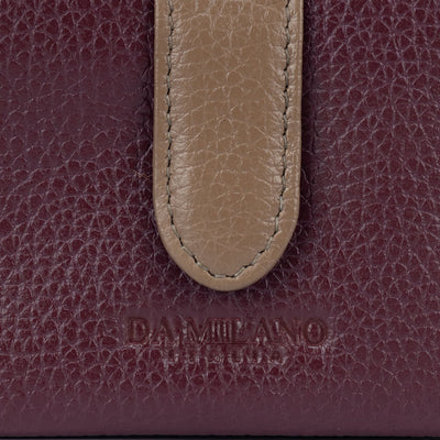 Wax Leather Card Case - Blood Stone