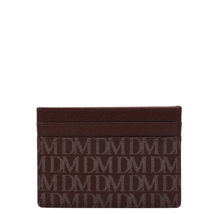 5 Slots Leather Card Case - Date