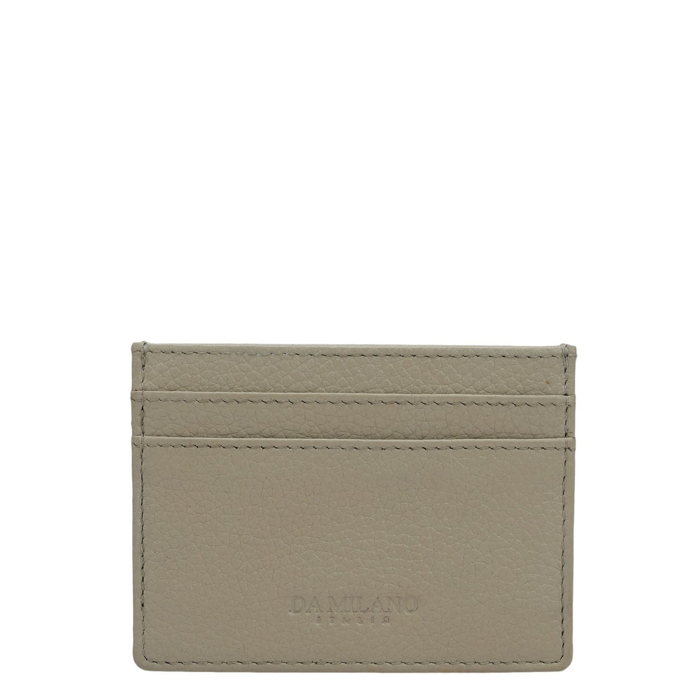 5 Slots Leather Card Case - Khaki