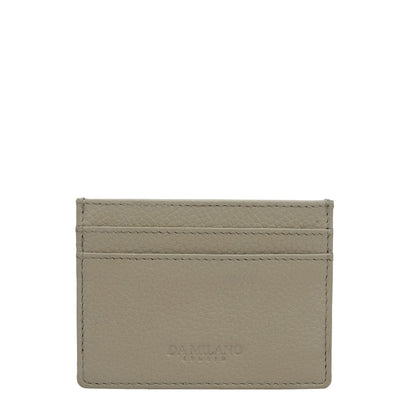 5 Slots Leather Card Case - Khaki