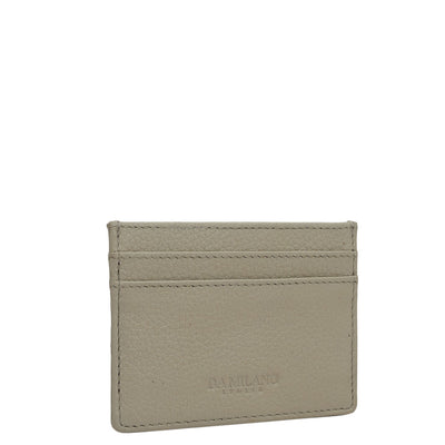 5 Slots Leather Card Case - Khaki