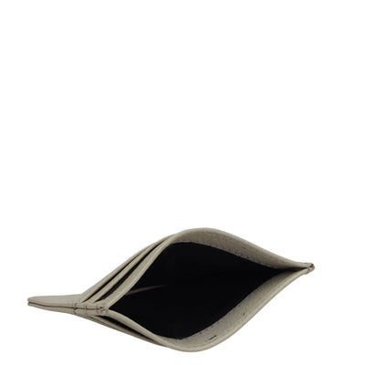 5 Slots Leather Card Case - Khaki