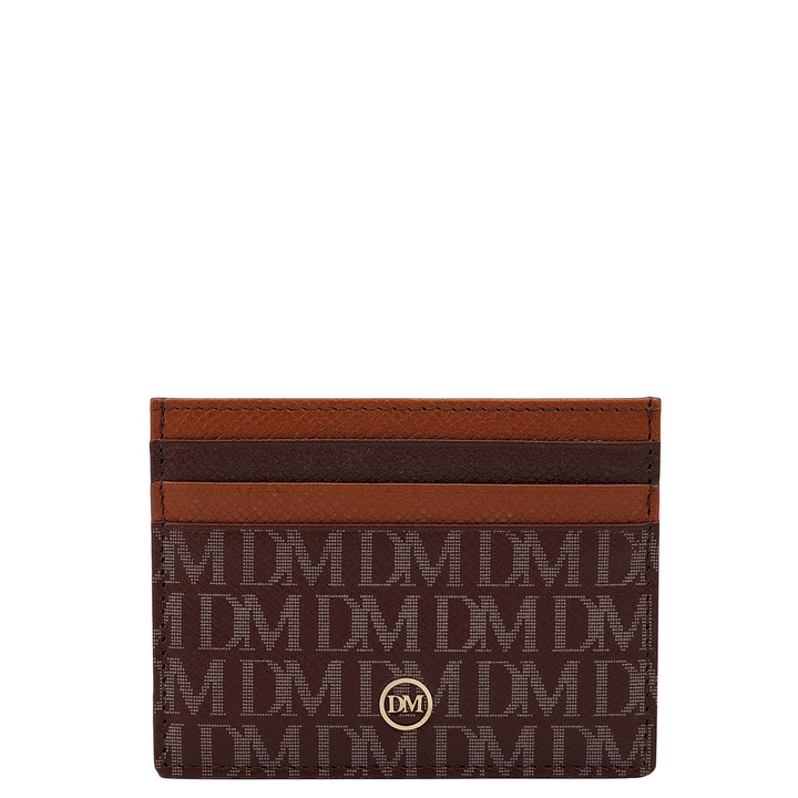 7 Slots Leather Card Case - Date
