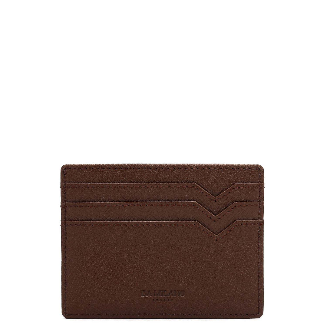 6 Slots Leather Card Case - Date