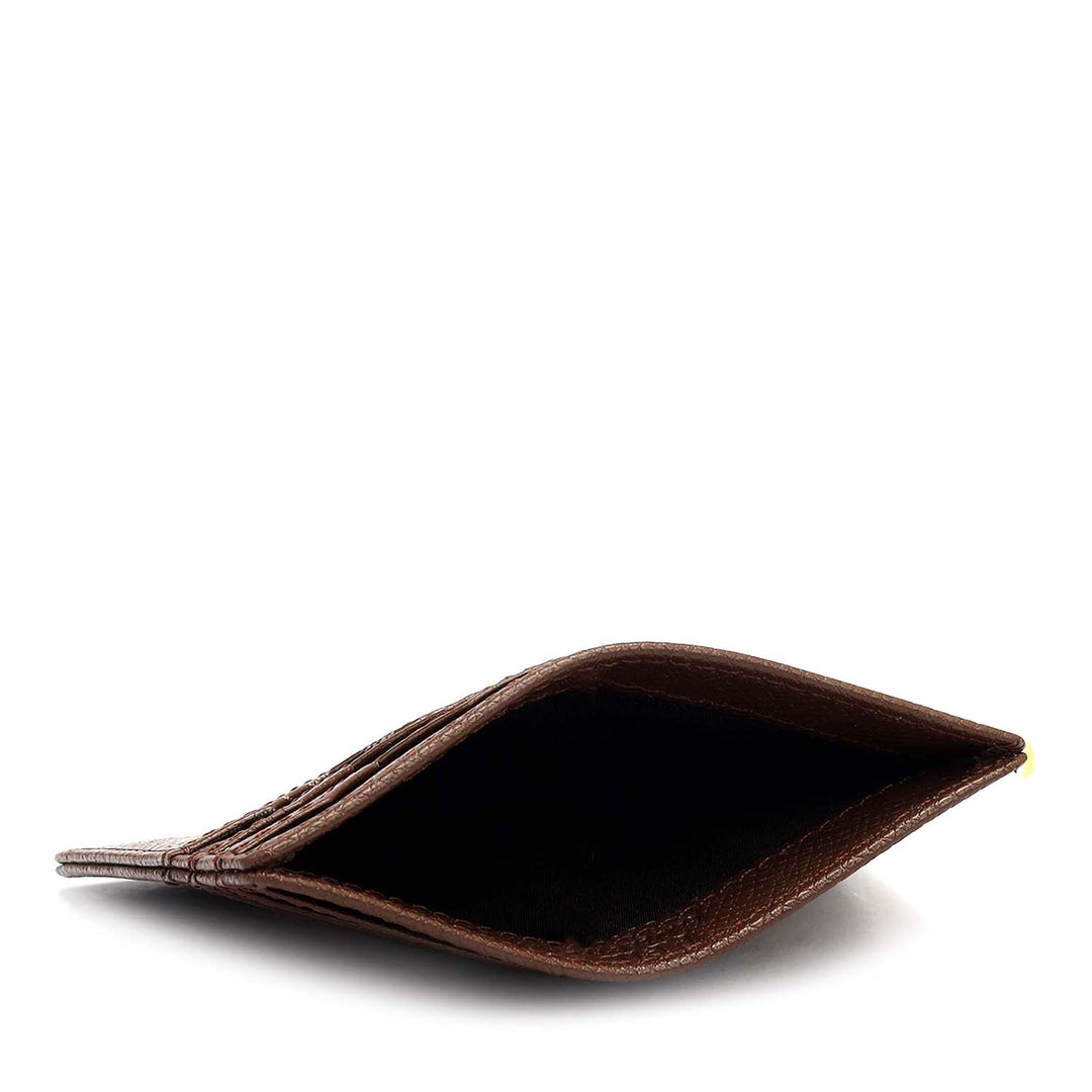 6 Slots Leather Card Case - Date