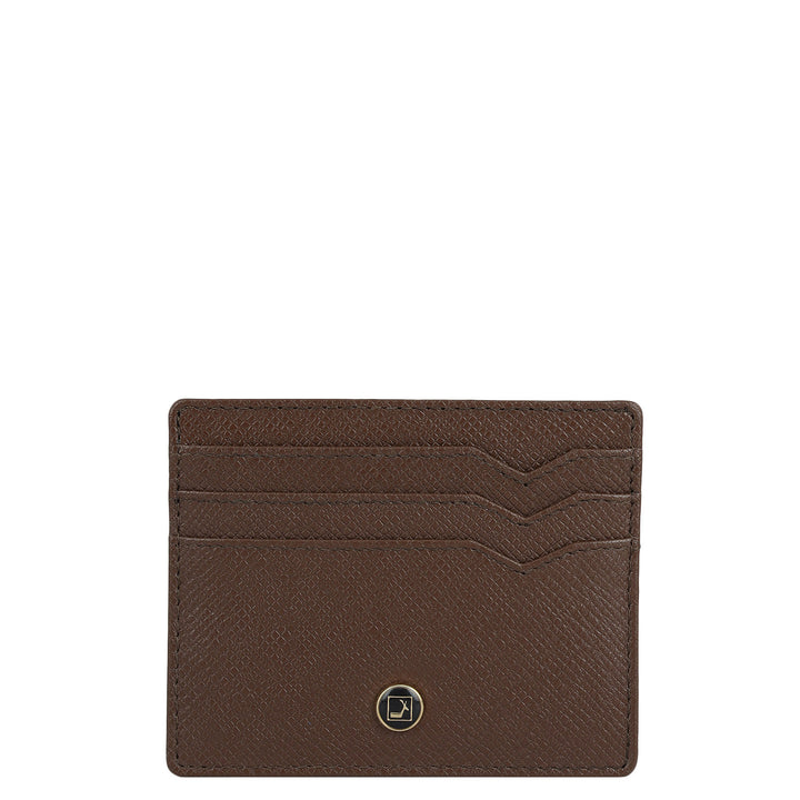 6 Slots Leather Card Case - Date