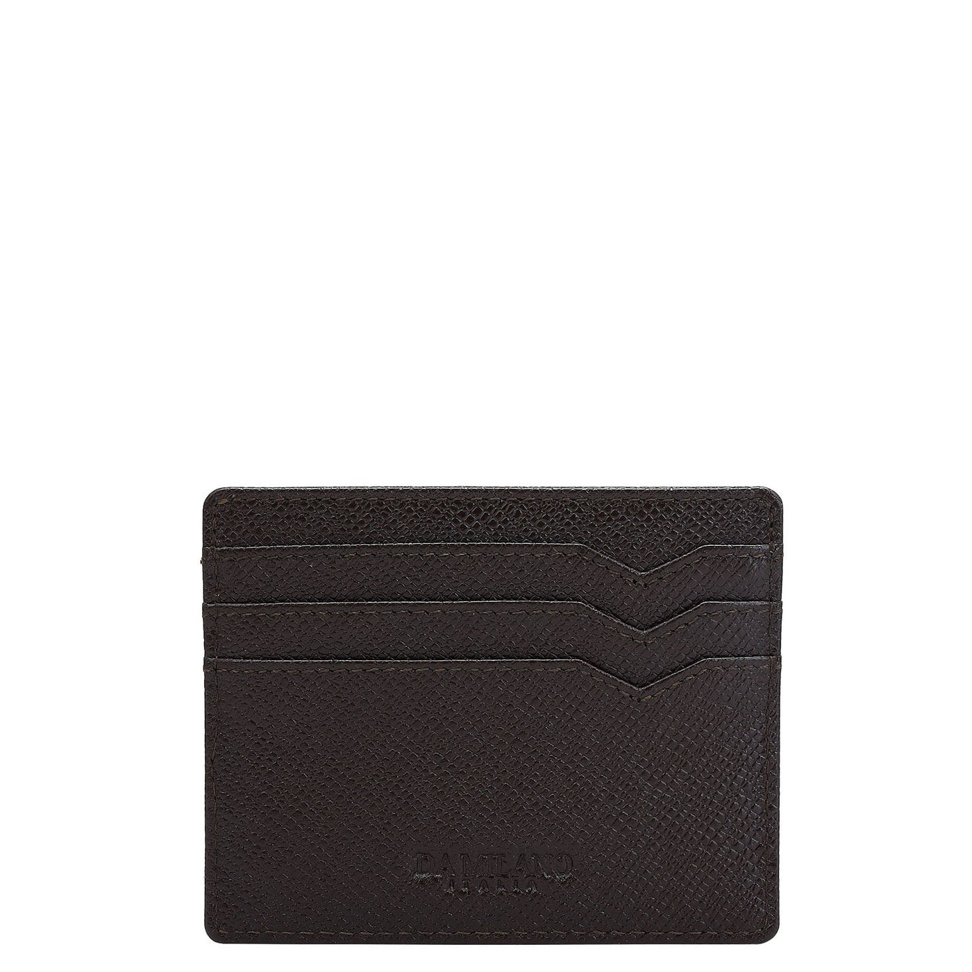 7 Slots Leather Card Case - Chocolate