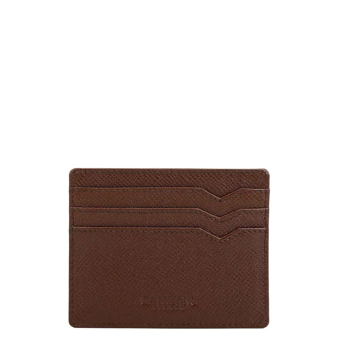 7 Slots Leather Card Case - Date