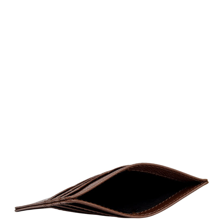 7 Slots Leather Card Case - Date