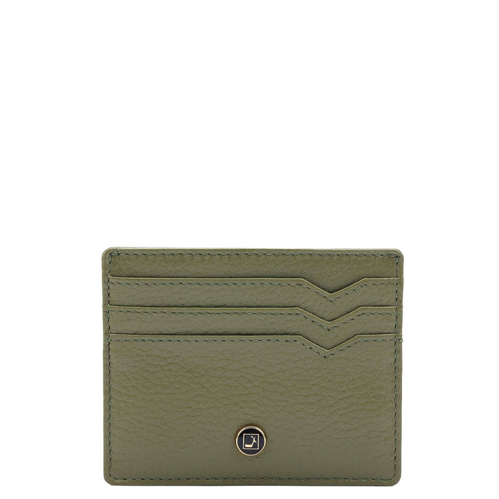 7 Slots Leather Card Case - Fern