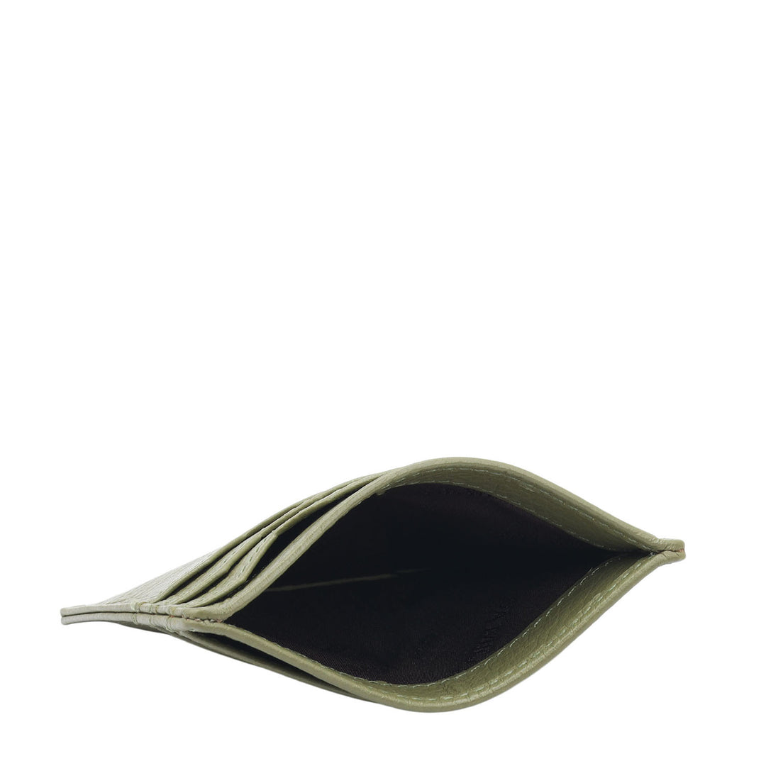 7 Slots Leather Card Case - Fern