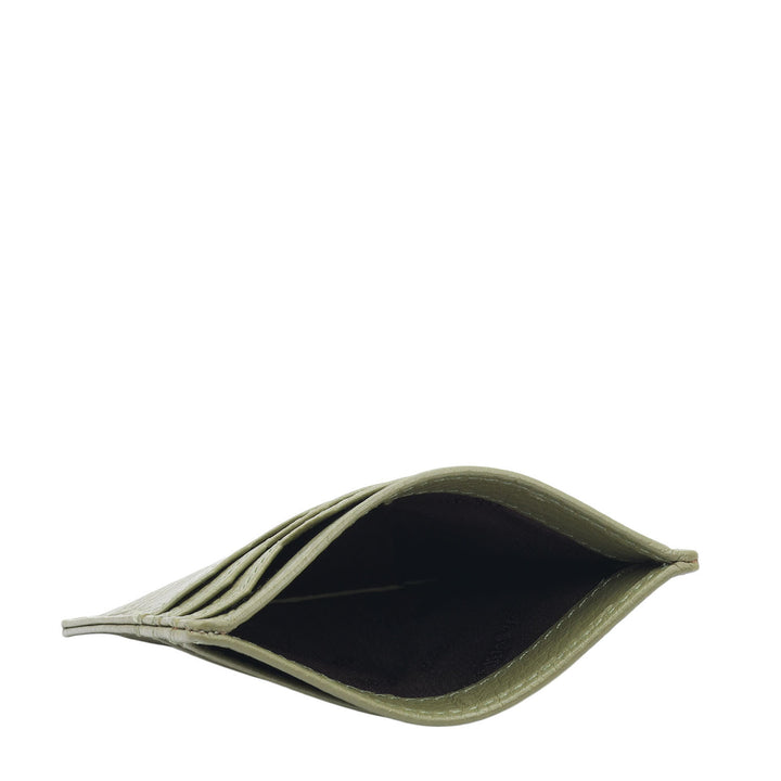 7 Slots Leather Card Case - Fern